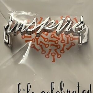 KEEP Collective silver Inspire slide NWT